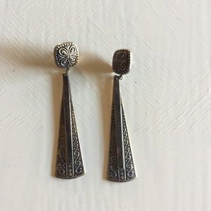Fan Metal Earrings